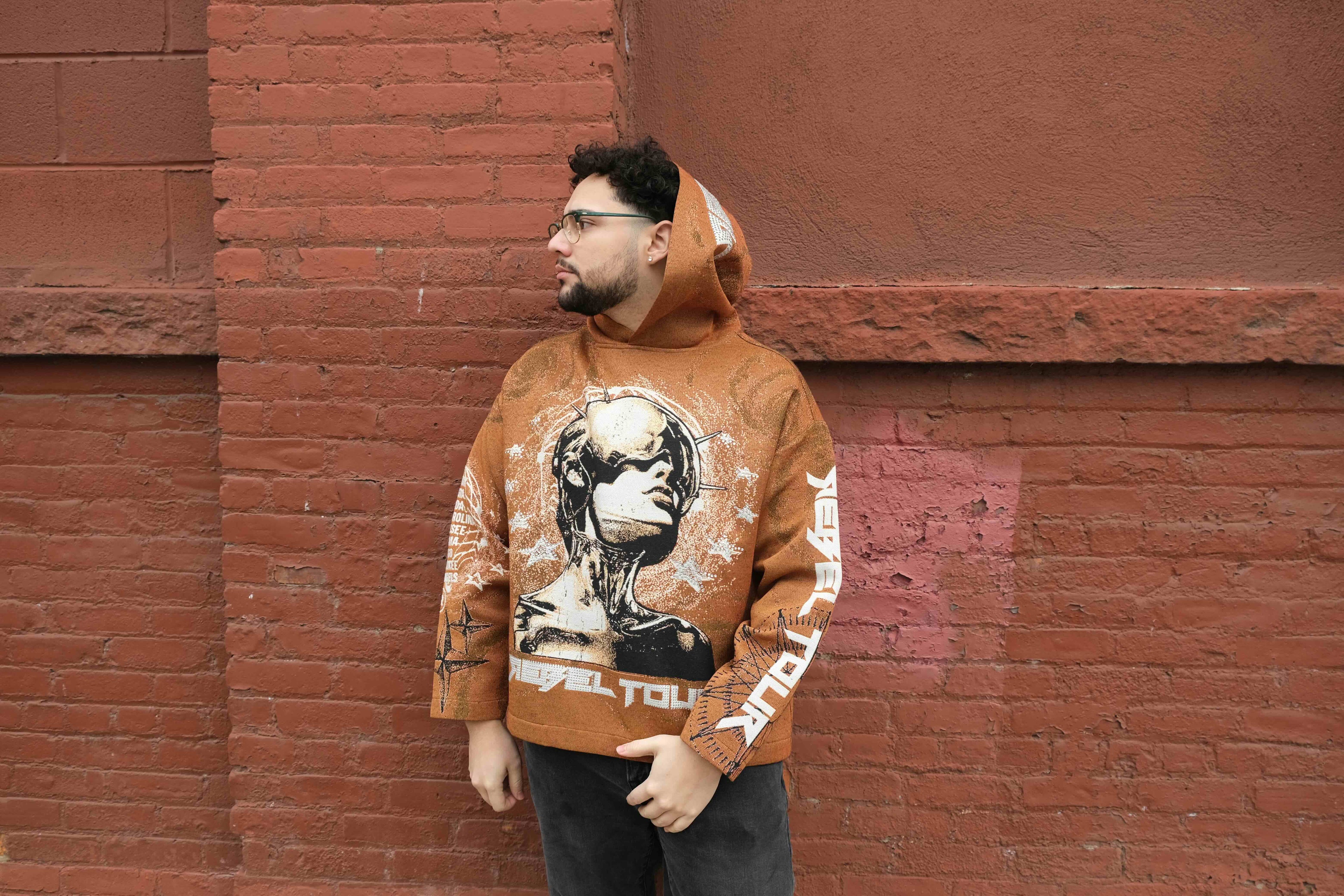 Celestial Head Graphic Hoodie