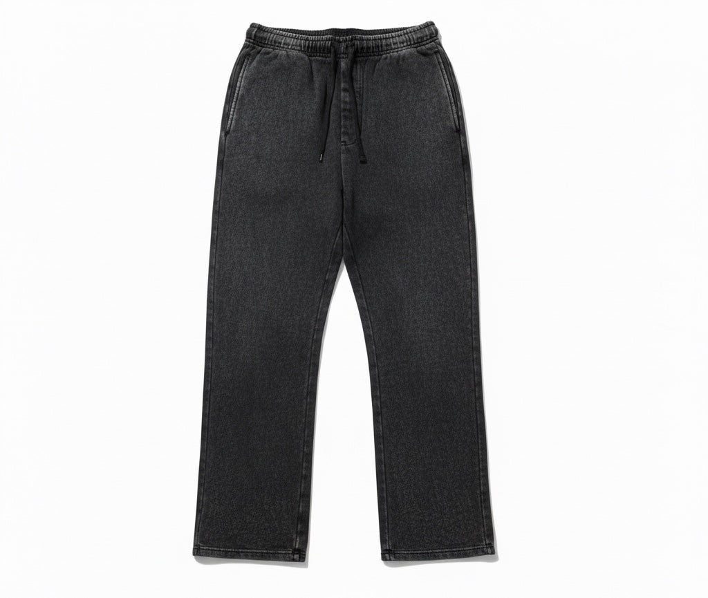 Washed Black Essential Sweatpants
